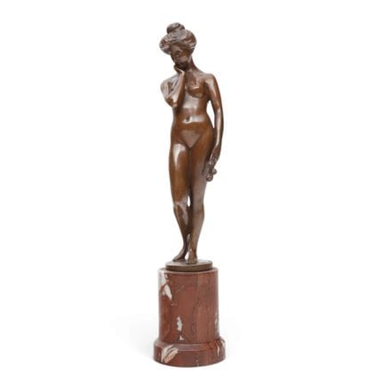 Albert Reimann (1874-1971), scultura in bronzo pat