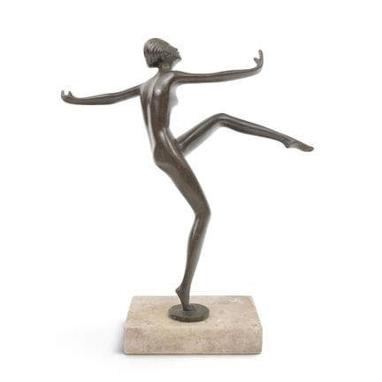 Sándor Bakonyi (1892-1937), scultura in bronzo con