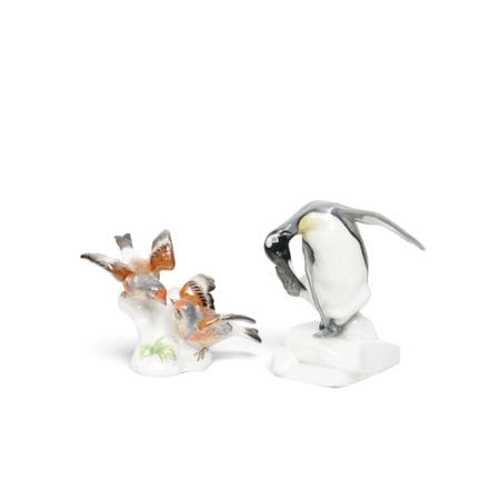 Meissen, scultura in porcellana raffigurante un pi