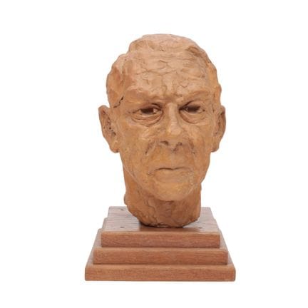 Busto ritratto in terracotta, firmato. T. Hermans 