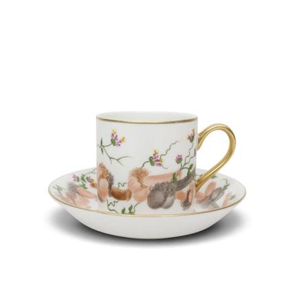 Germania, Gotha, tazza e piattino in porcellana, s