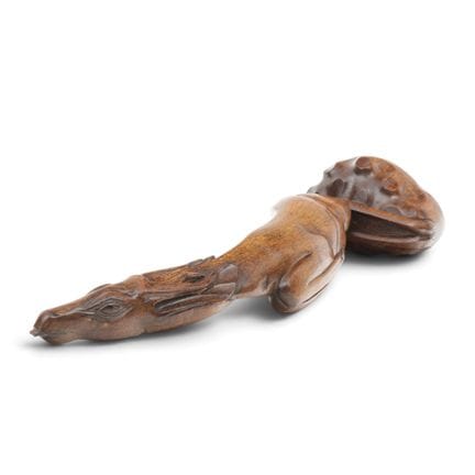 Bali, scultura in legno massiccio, “kantjil”, 1950