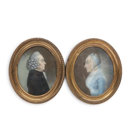 Johannes Anspach (1752-1823), coppia di ritratti i