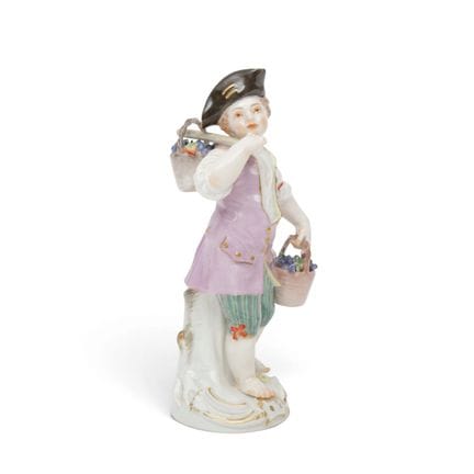 Meissen, statuetta in porcellana, disegno di Johan
