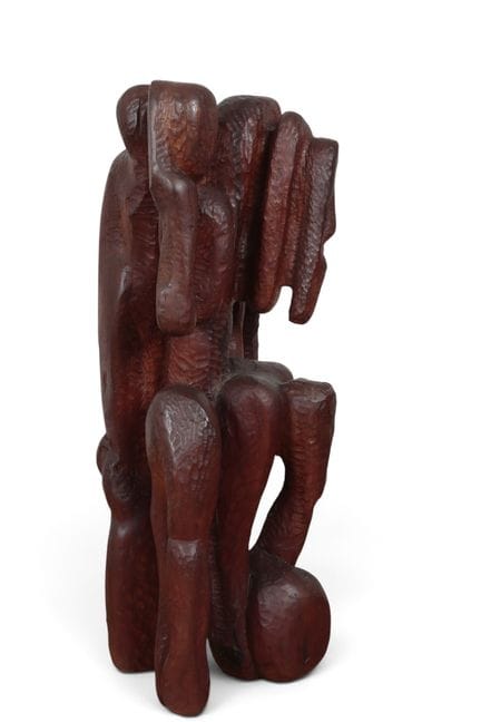 Leonie Molenaar (1938-2023), scultura in legno di 