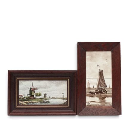 Vetrina della ceramica di Delft, un quadro in pias