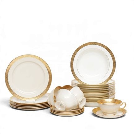 tra cui Lenox, servizio da tavola bianco con decor