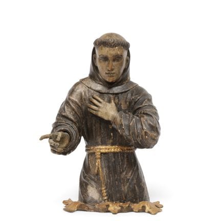 Francia, scultura intagliata in legno di tiglio di
