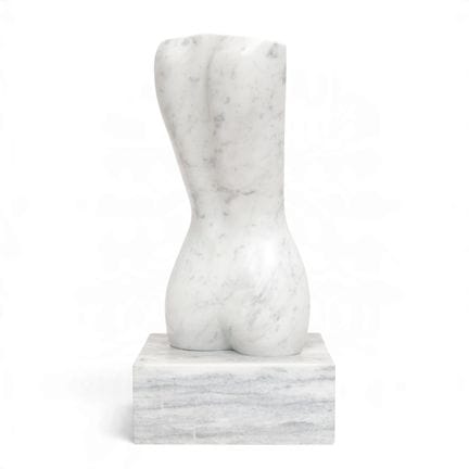 Scultura in marmo bianco, “retro del torso”, XX se