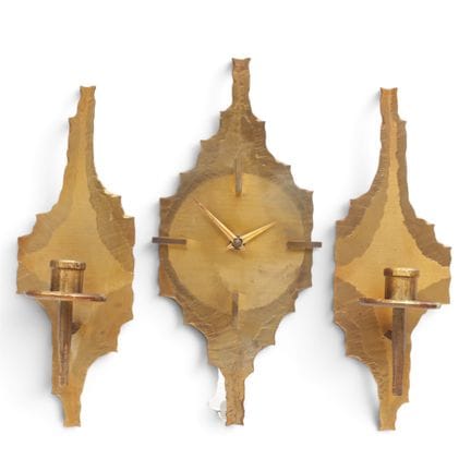 K.B. Naumburg, Germania. Orologio da parete in bro