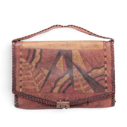 Cris Agterberg (1883–1948), batik leather bag with