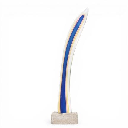 Willem Heesen, scultura in vetro con base in cemen