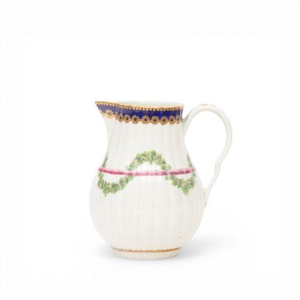 Lattiera scanalata di Worcester, 1770 circa, con u