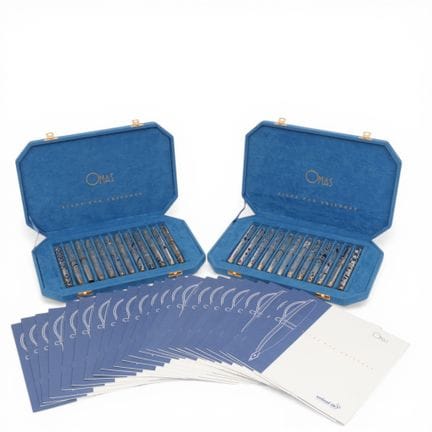 OMAS, collezione di ventiquattro penne stilografic