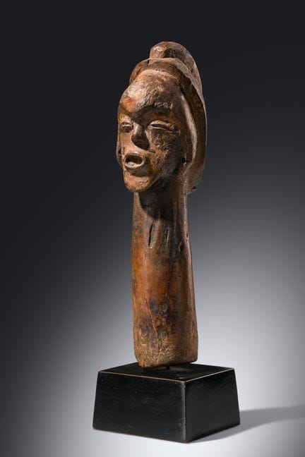 Gabon, Tsogho

Scultura di testa

Legno, pigmenti
