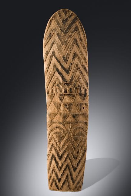 Tanzania, Kerewe

Scudo

legno leggero, pigmenti, 