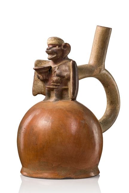 Pérou, Moche

Vase à col en fourche, Moche III - I