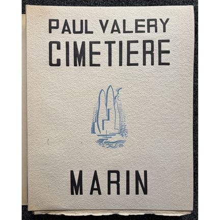 VALÉRY (Paul)-
El cementerio marino.
París, A l'en