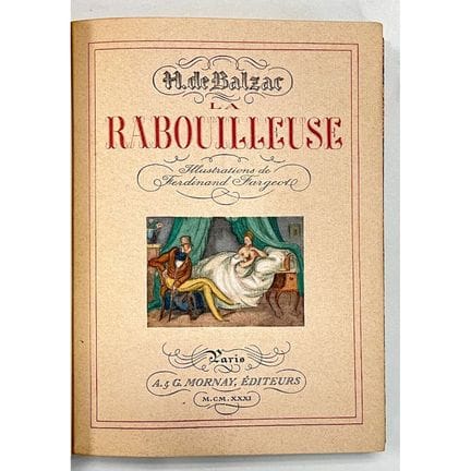 CURIOSA. - BALZAC (Honoré de).
La rabouilleuse.
Pa