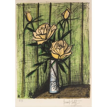Bernard BUFFET (1928-1999)
Ramo de rosas, 1980
Lit