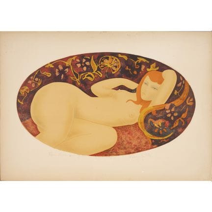 Alain BONNEFOIT (Nacido en 1937)
Desnudo recostado