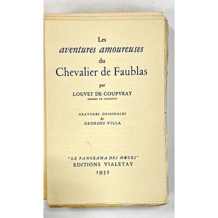 CURIOSA. - LOUVET DE COUVRAY (Jean-Baptiste).
Las 