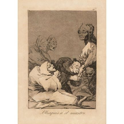 Francisco de GOYA (1746-1828)
«Obsequio al maestro