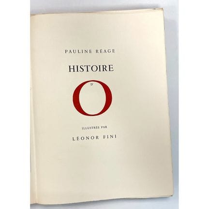 CURIOSA. - RÉAGE (Pauline).
Historia de O.
París, 