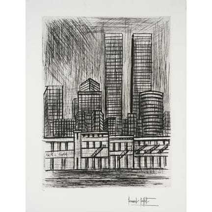 Bernard BUFFET (1928-1999)
Nueva York
Punta seca
F