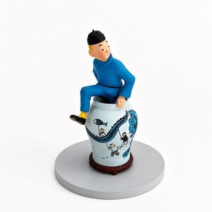 MOULINSART
Tintin Emerging from a Chinese-Style Va
