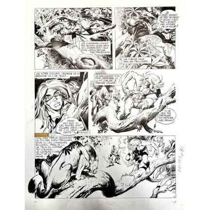 André CHÉRET (1957–2020)
Rahan, original artwork, 