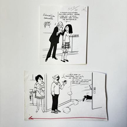 André HARVEC (1918–2010)
Sex Education—Set of two 
