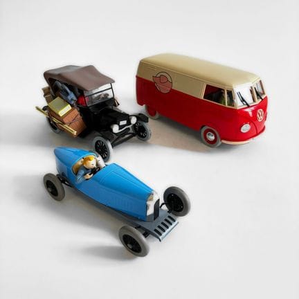 MOULINSART
Set of three vehicles
HERGÉ, The Advent