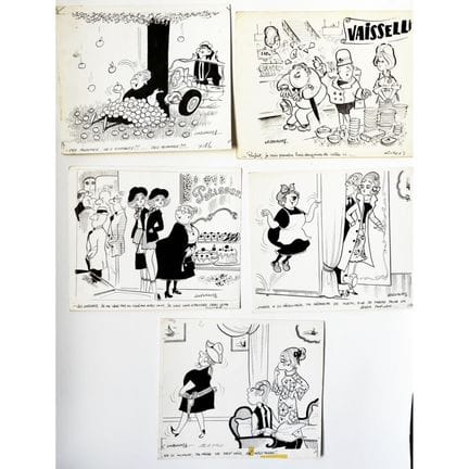 Robert LASSALVY (1932–2001)
Ladies—Set of five ori