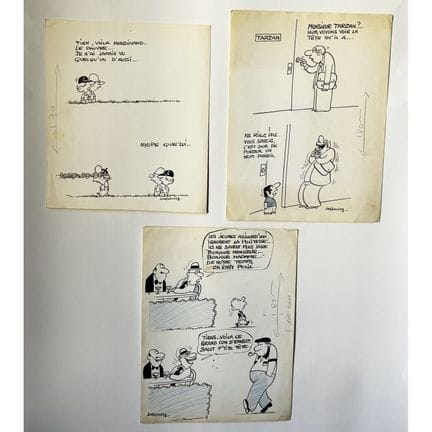Robert LASSALVY (1932–2001)
Mockery—Set of three o