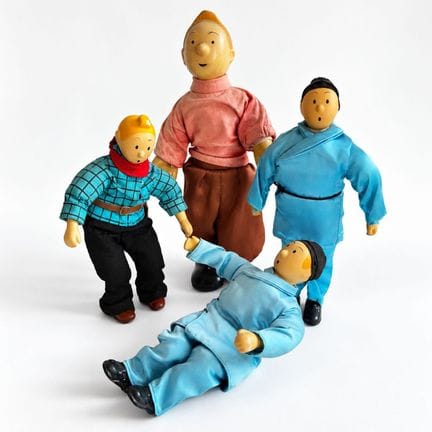 HERGÉ (1907–1983)
Set aus vier Tim und Struppi-Han
