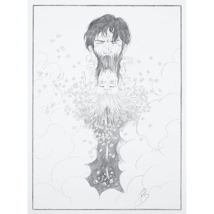 安娜伊斯·贝尔纳贝（1983年出生）
《身体之雨》
原创插画
纸上铅笔画
已签名
装裱作品
高：42