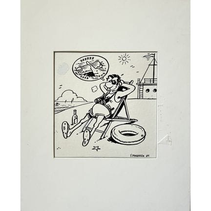 MARGERIN Franck (born in 1952)
Lucien on a Deck Ch