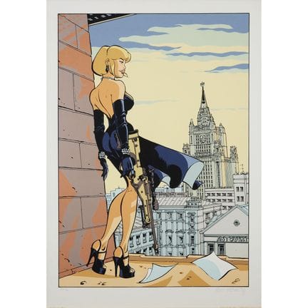 Félix MEYNET (Born in 1961)
Pin-up with a Shotgun
