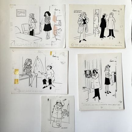 安德烈·哈维克（1918-2010）
《看医生》（2）——一套五幅署名原创幽默插画
《医院里的爱情》