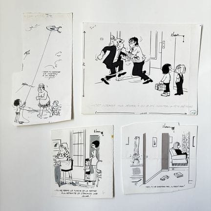 安德烈·哈维克（André HARVEC，1918-2010）
《胡闹》——一套四幅原创幽默插画
“