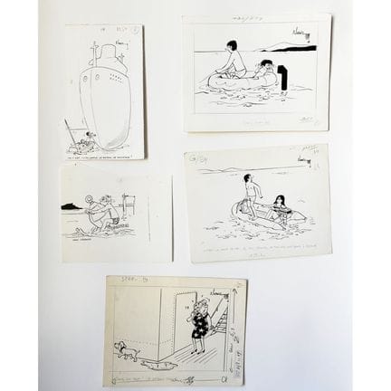André HARVEC (1918–2010)
"Into the Water!"—Set of 