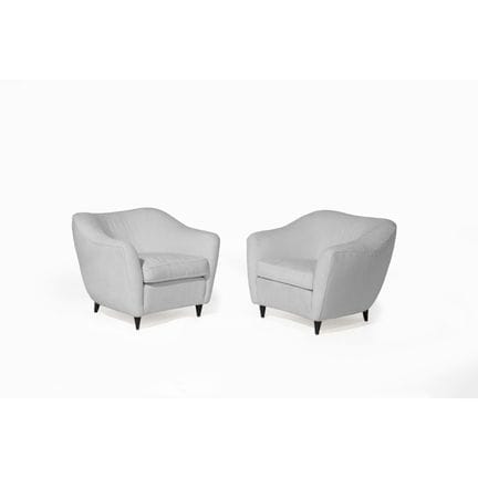 GIO PONTI (1891–1979)
Ein Paar niedrige Sessel „Ca