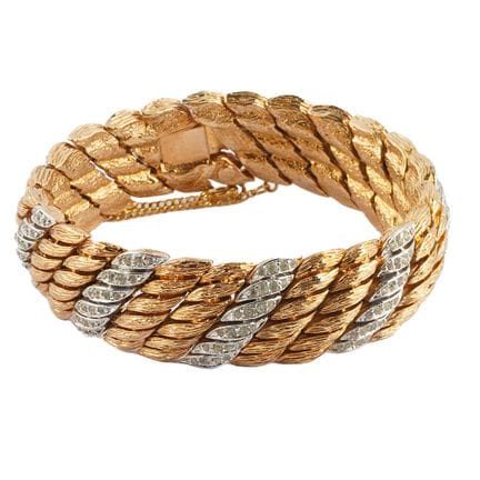 FANTAISIE
Breites Armband aus vergoldetem und vers