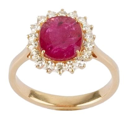 ORO DE 18 QUILATES, RUBÍ DE 1,76 CT / ORO DE 18 QU