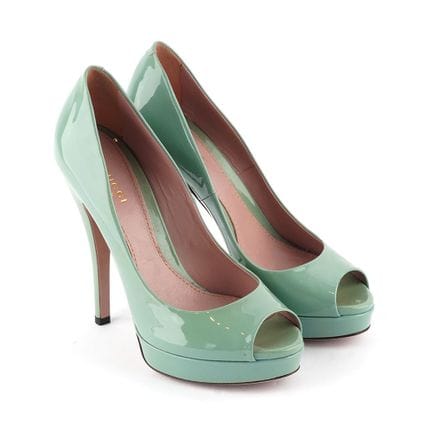GUCCI
Scarpa Gucci in pelle verniciata verde chiar