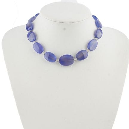 AGATE, 18K GOLD
Choker necklace made of tinted aga