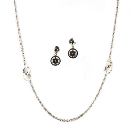 MONTBLANC
Montblanc silver necklace and earrings s