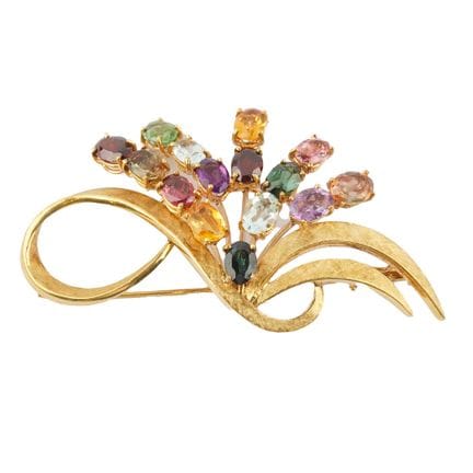 ORO DE 18 QUILATES, GEMAS / 18K GOLD, GEMS
Broche 