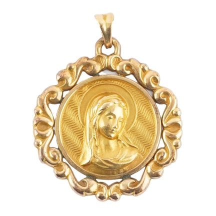 ORO DE 18 QUILATES / 18K GOLD
Colgante «Virgen Mar